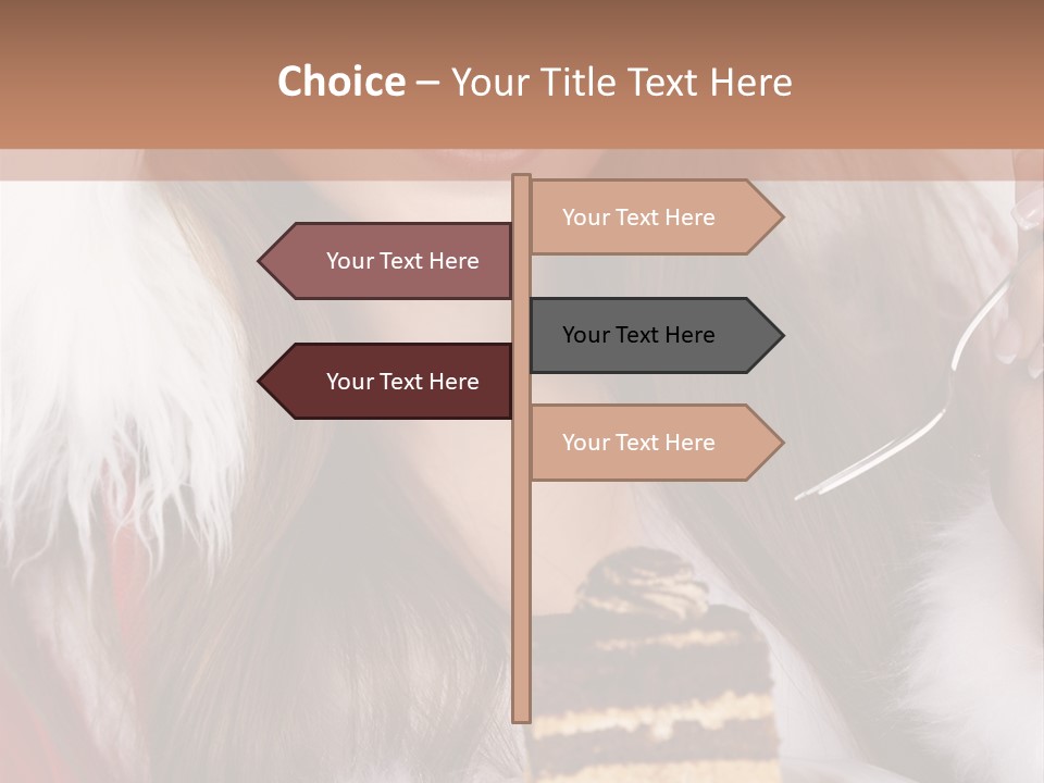 Plate Beautiful Maiden PowerPoint Template