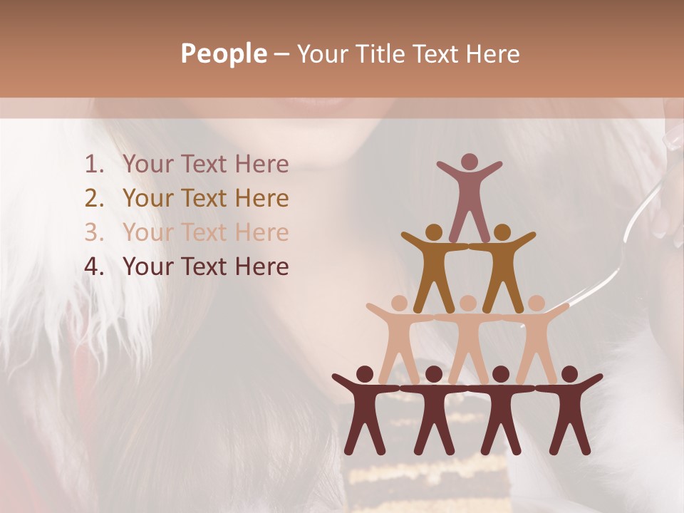 Plate Beautiful Maiden PowerPoint Template