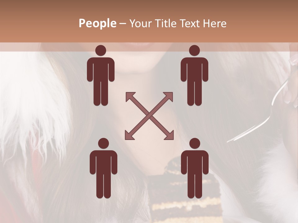 Plate Beautiful Maiden PowerPoint Template