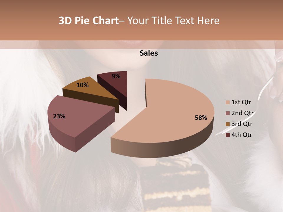 Plate Beautiful Maiden PowerPoint Template