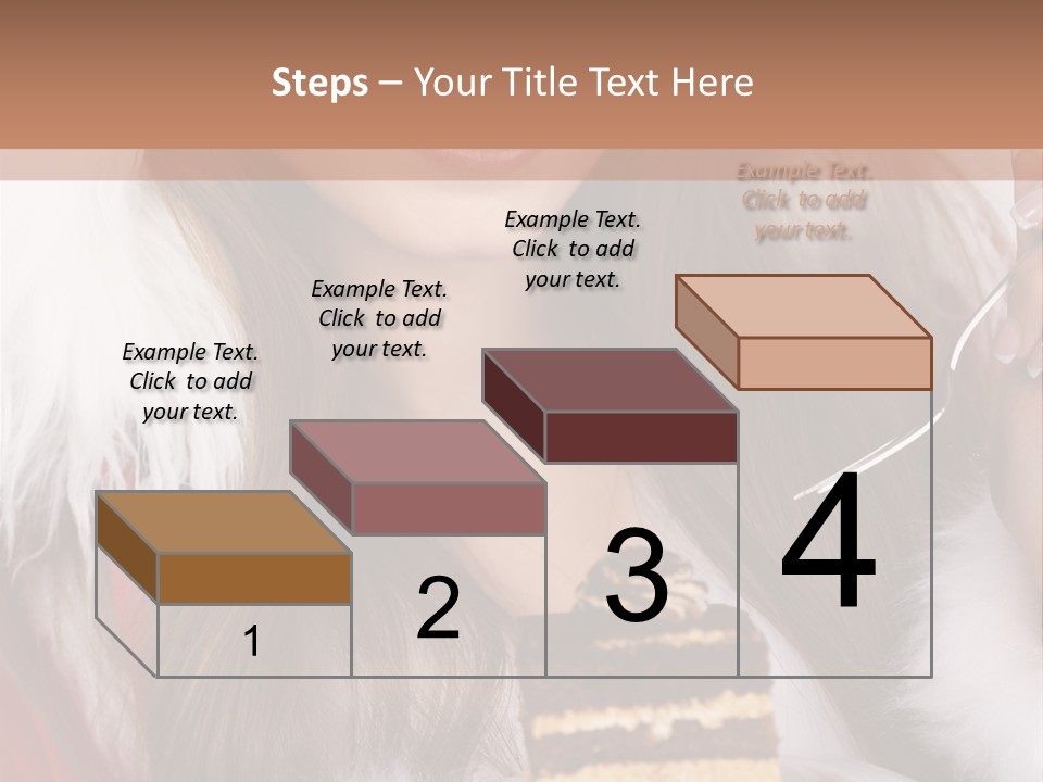 Plate Beautiful Maiden PowerPoint Template