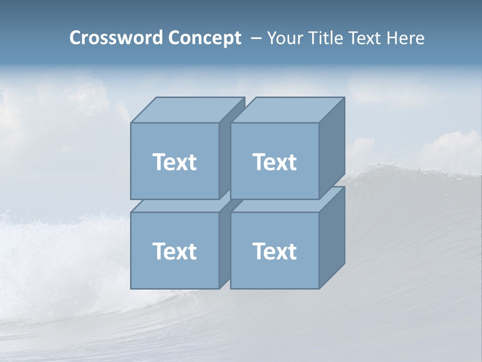 Large Wave Crest PowerPoint Template
