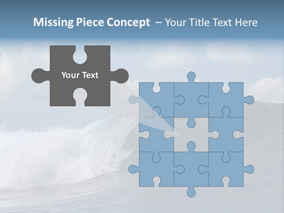 Large Wave Crest PowerPoint Template