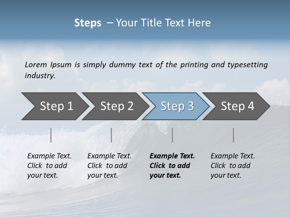 Large Wave Crest PowerPoint Template