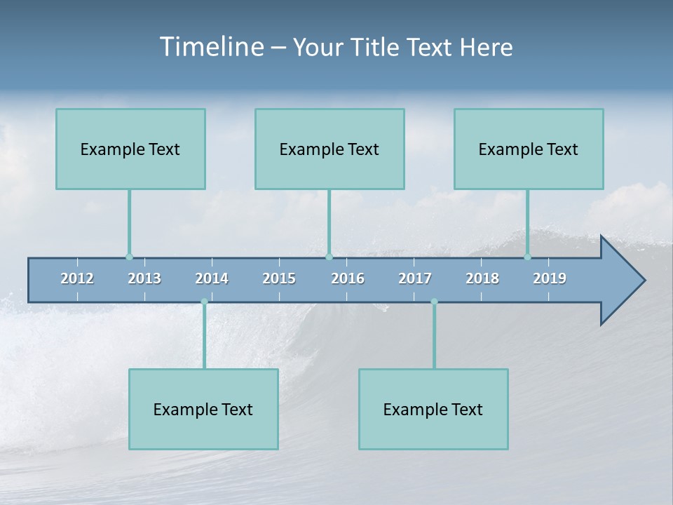 Large Wave Crest PowerPoint Template