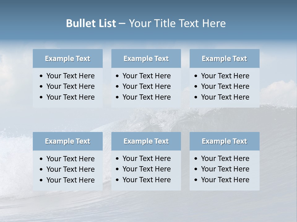 Large Wave Crest PowerPoint Template