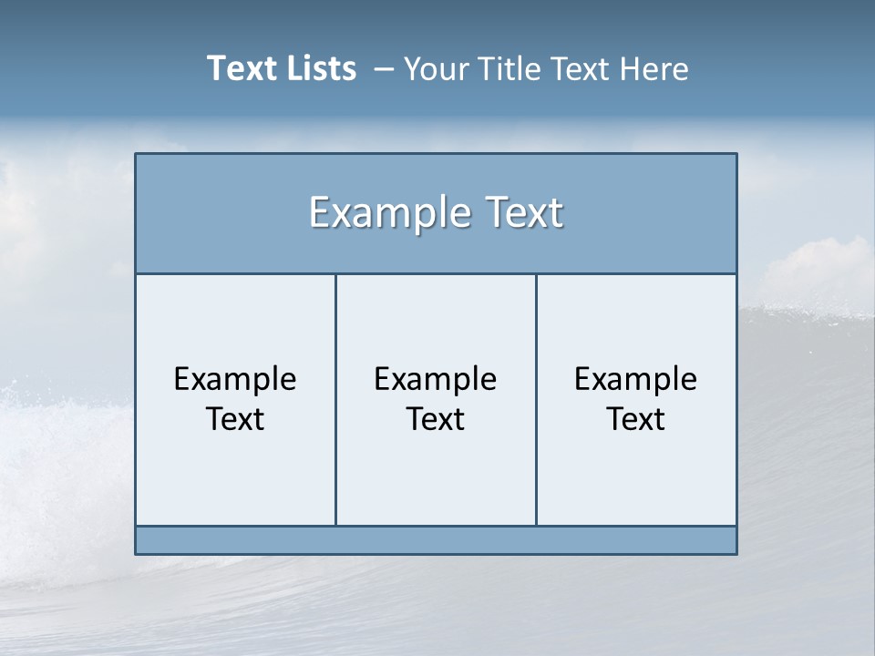Large Wave Crest PowerPoint Template