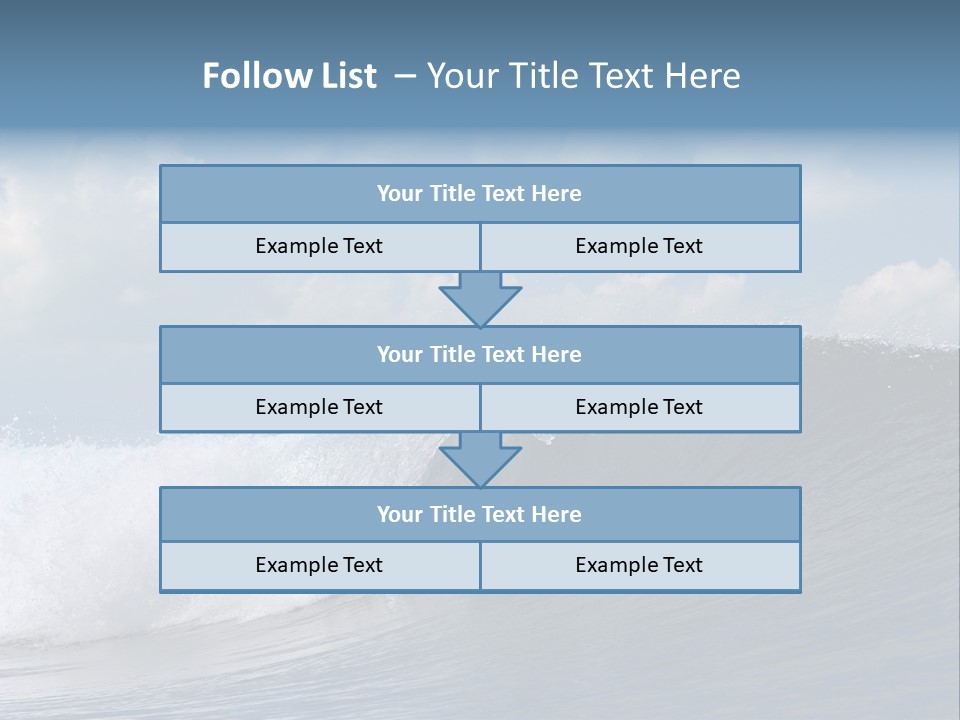 Large Wave Crest PowerPoint Template