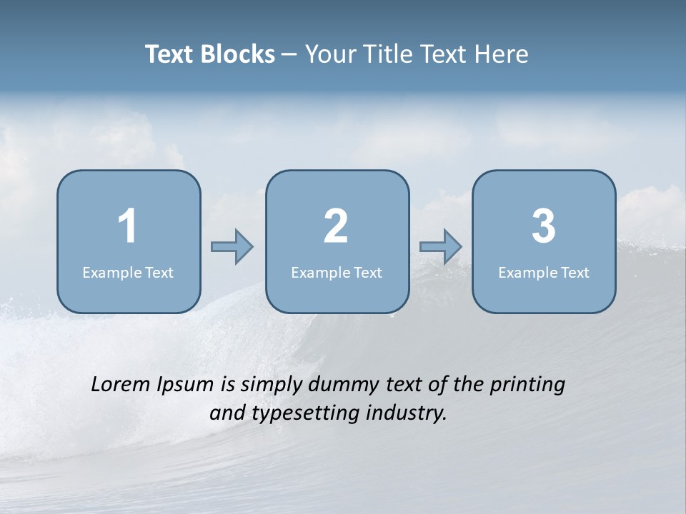 Large Wave Crest PowerPoint Template