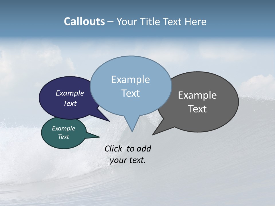 Large Wave Crest PowerPoint Template