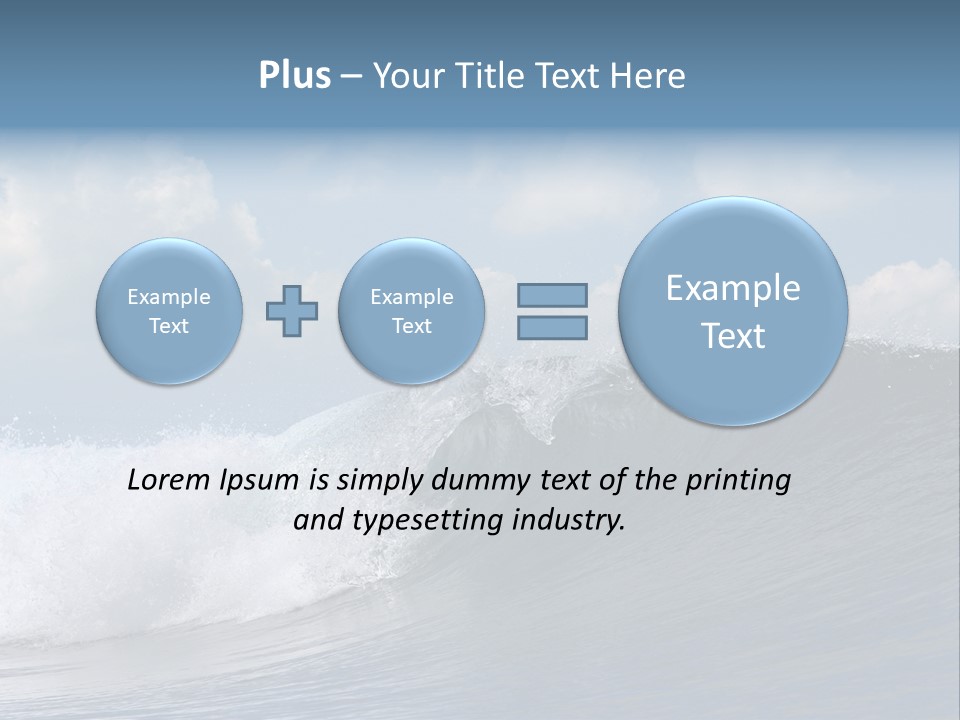 Large Wave Crest PowerPoint Template