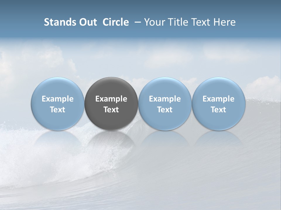 Large Wave Crest PowerPoint Template