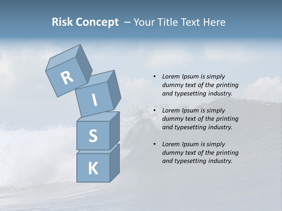 Large Wave Crest PowerPoint Template