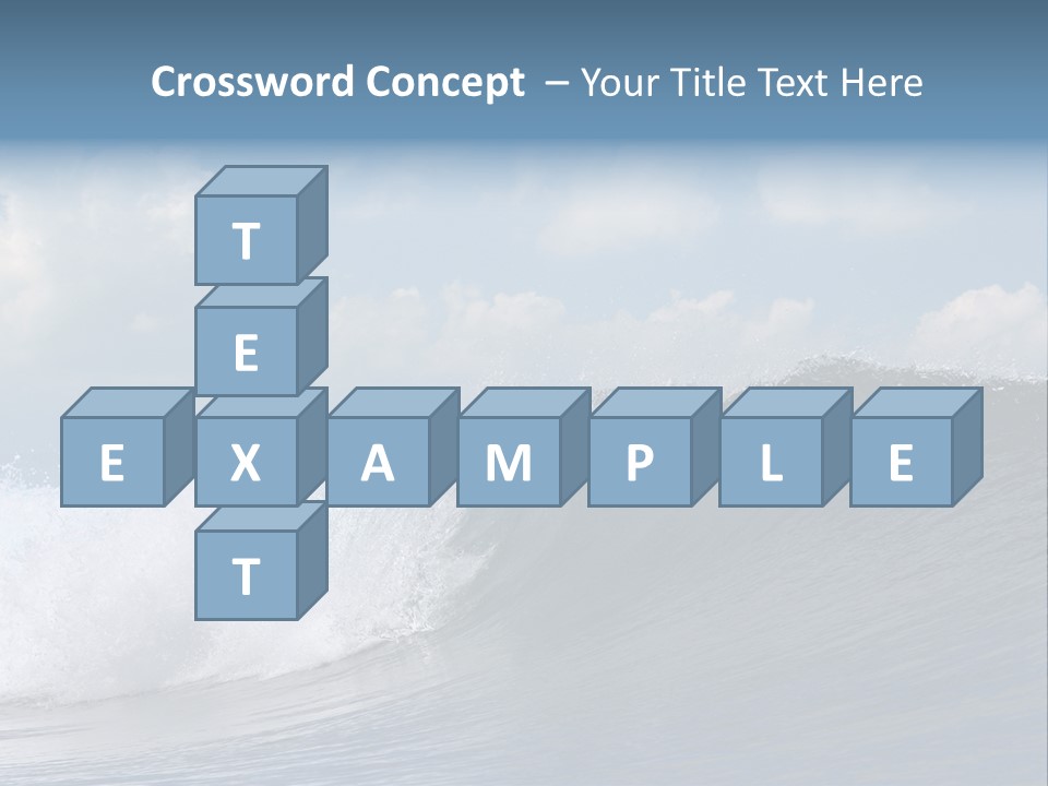 Large Wave Crest PowerPoint Template