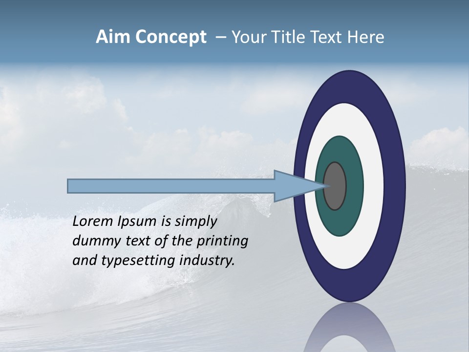 Large Wave Crest PowerPoint Template
