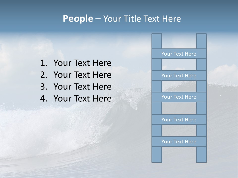 Large Wave Crest PowerPoint Template