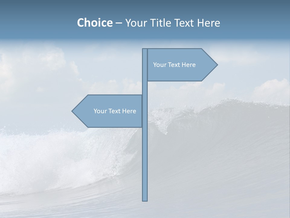 Large Wave Crest PowerPoint Template