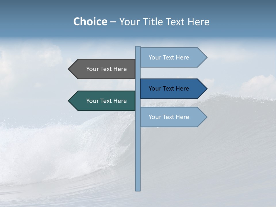 Large Wave Crest PowerPoint Template