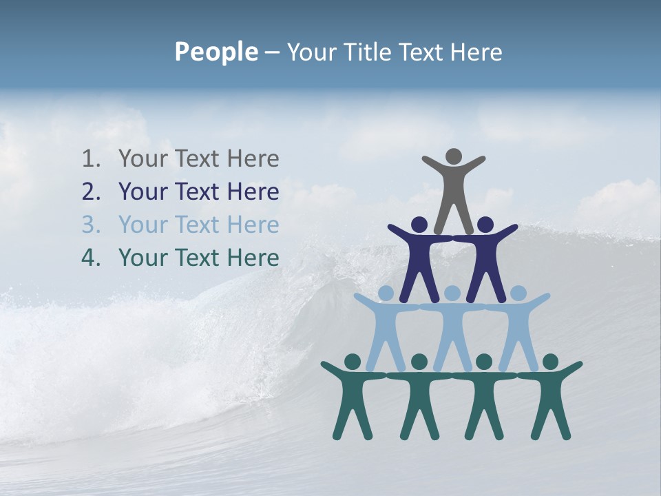 Large Wave Crest PowerPoint Template