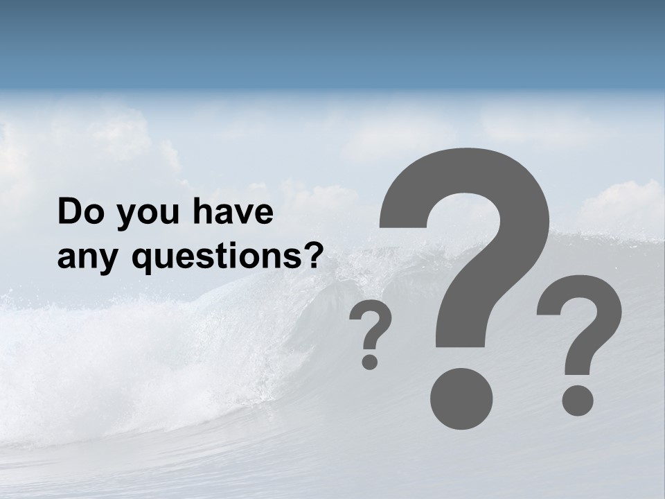 Large Wave Crest PowerPoint Template