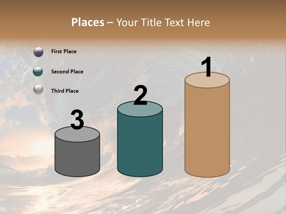 Coast Ripple Horizontal PowerPoint Template