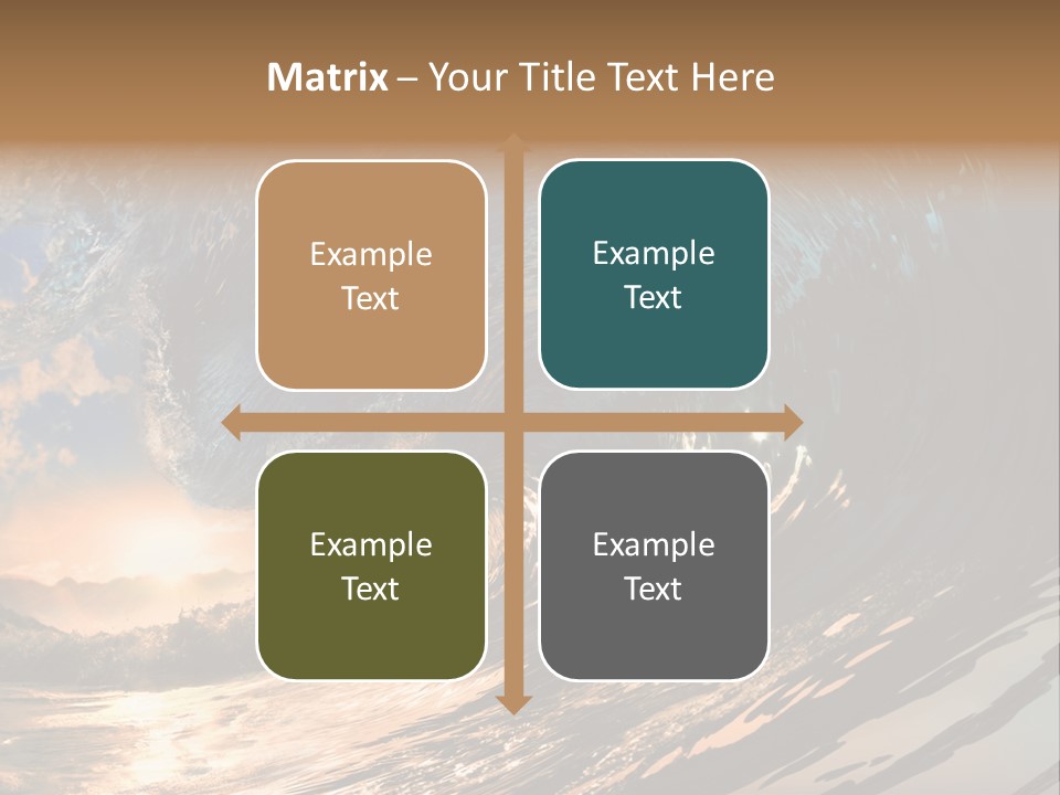Coast Ripple Horizontal PowerPoint Template