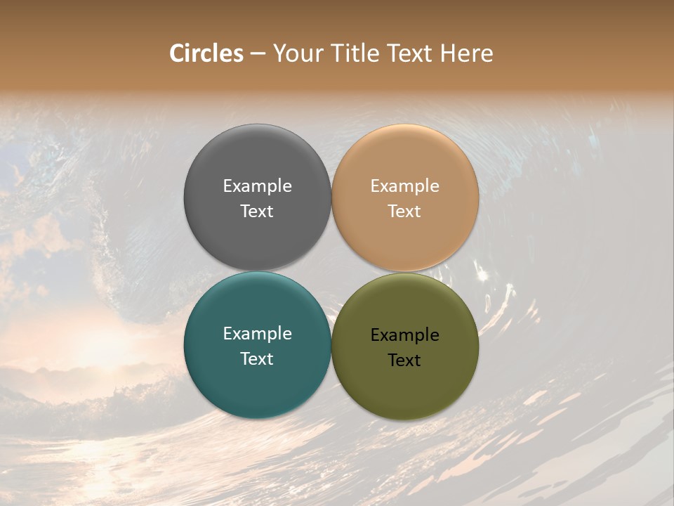 Coast Ripple Horizontal PowerPoint Template