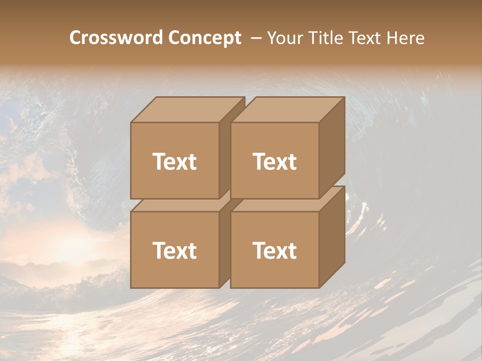 Coast Ripple Horizontal PowerPoint Template