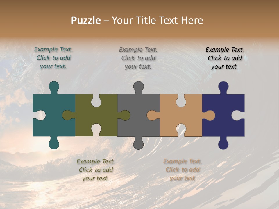 Coast Ripple Horizontal PowerPoint Template