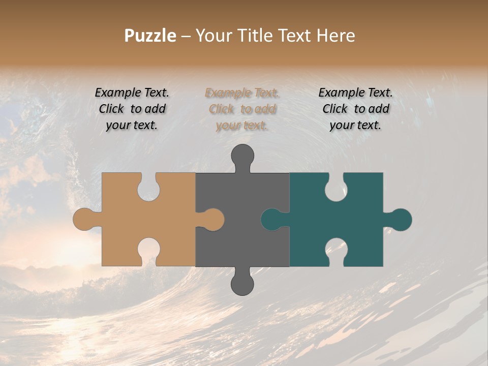 Coast Ripple Horizontal PowerPoint Template