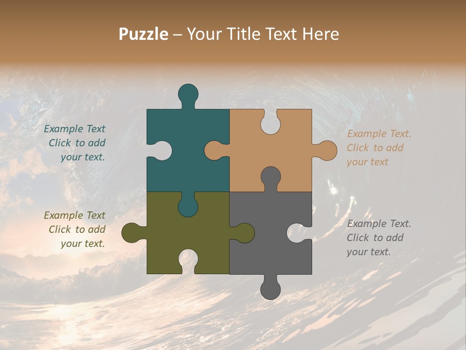 Coast Ripple Horizontal PowerPoint Template