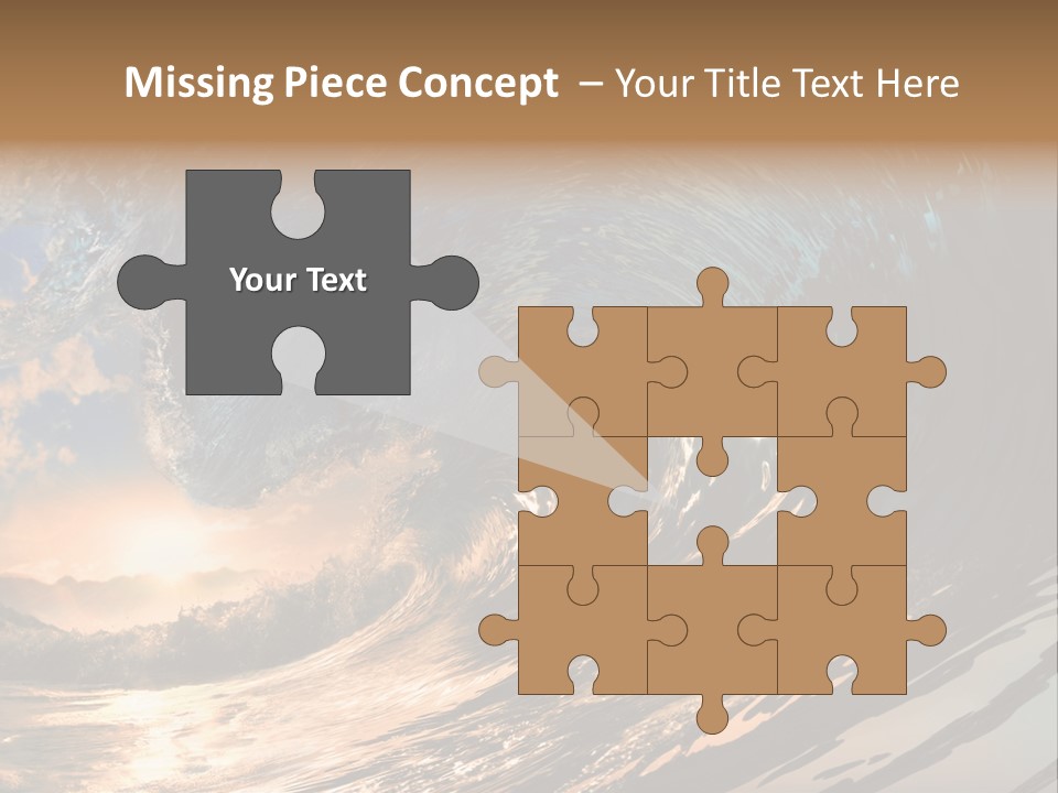 Coast Ripple Horizontal PowerPoint Template