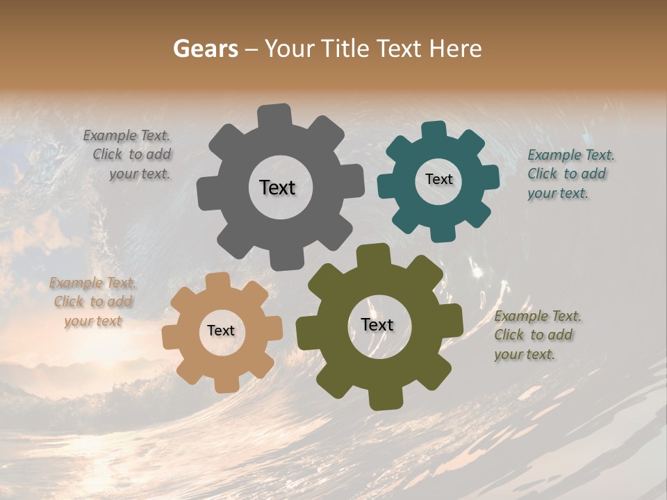 Coast Ripple Horizontal PowerPoint Template