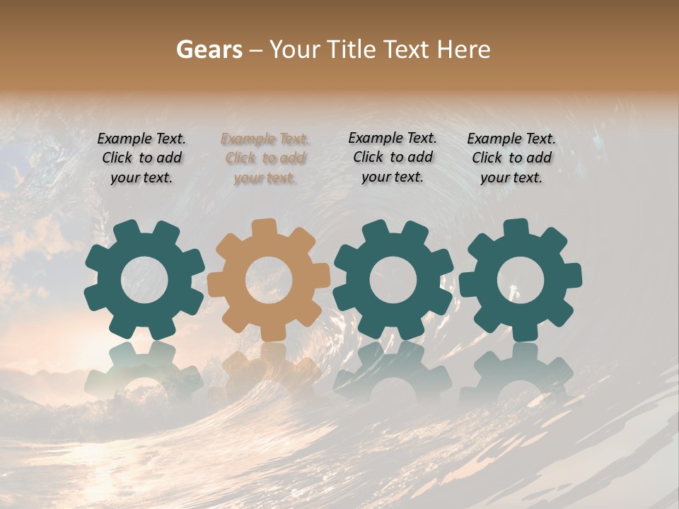 Coast Ripple Horizontal PowerPoint Template