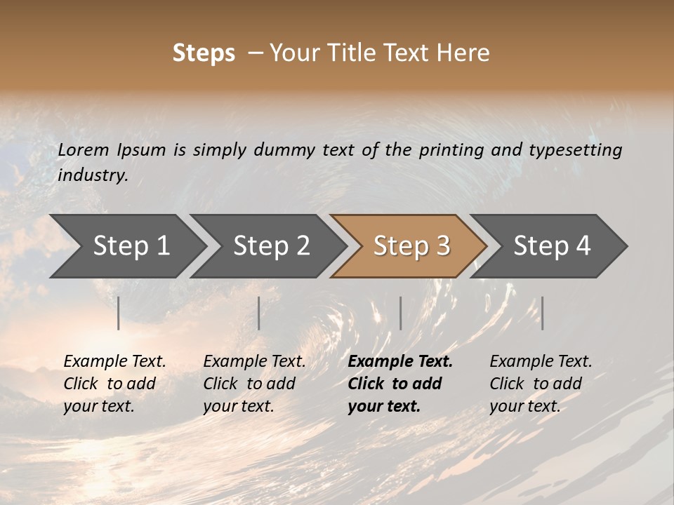 Coast Ripple Horizontal PowerPoint Template