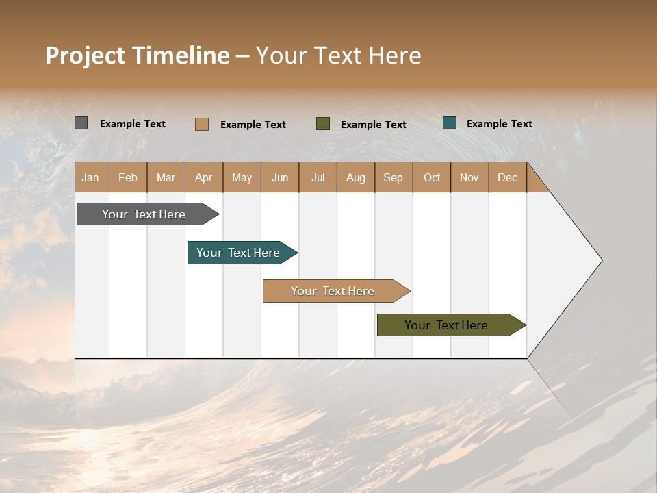 Coast Ripple Horizontal PowerPoint Template