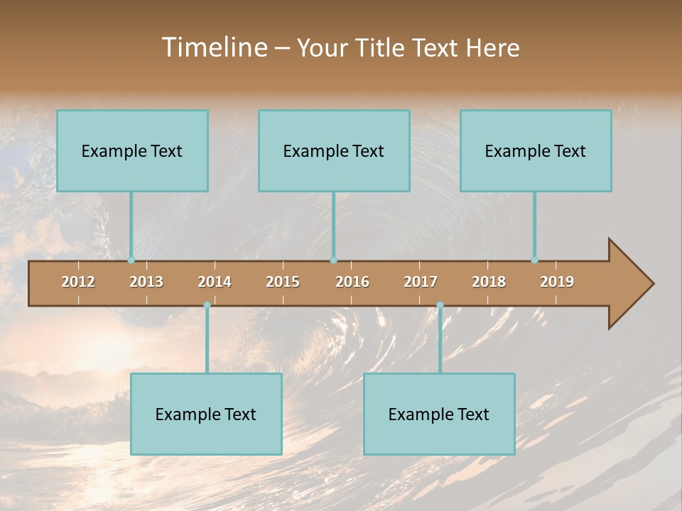 Coast Ripple Horizontal PowerPoint Template