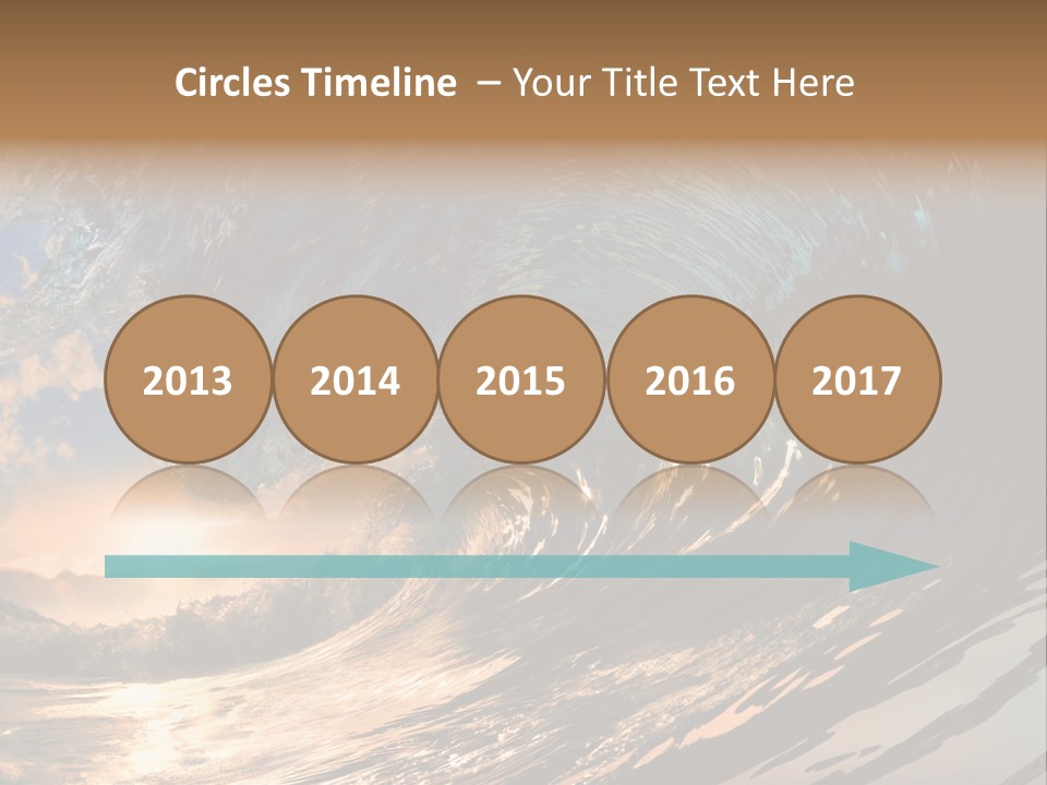 Coast Ripple Horizontal PowerPoint Template