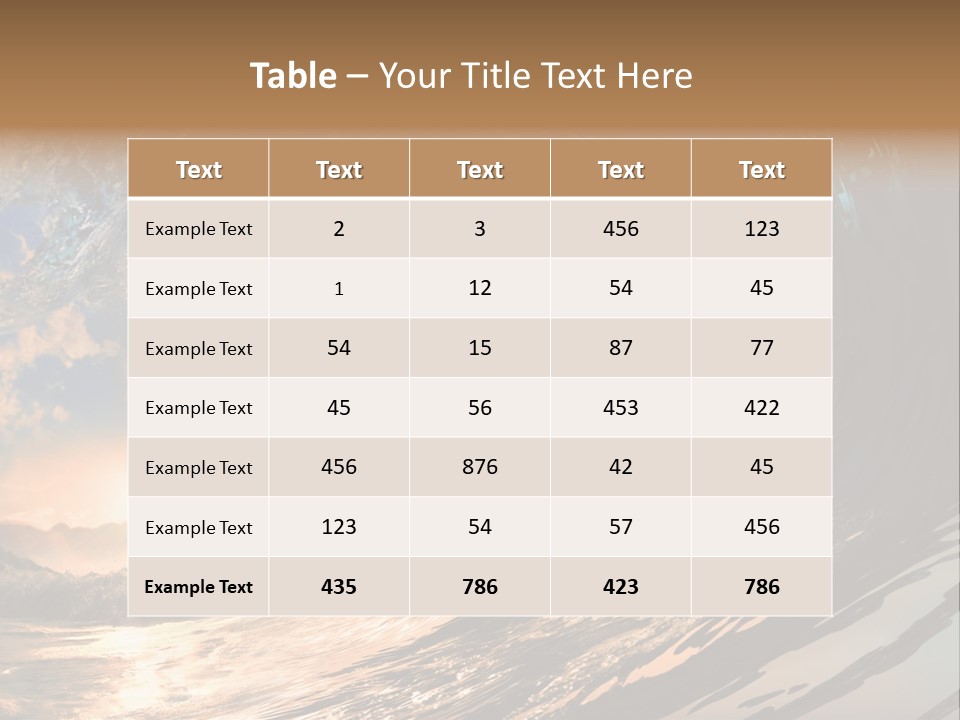Coast Ripple Horizontal PowerPoint Template