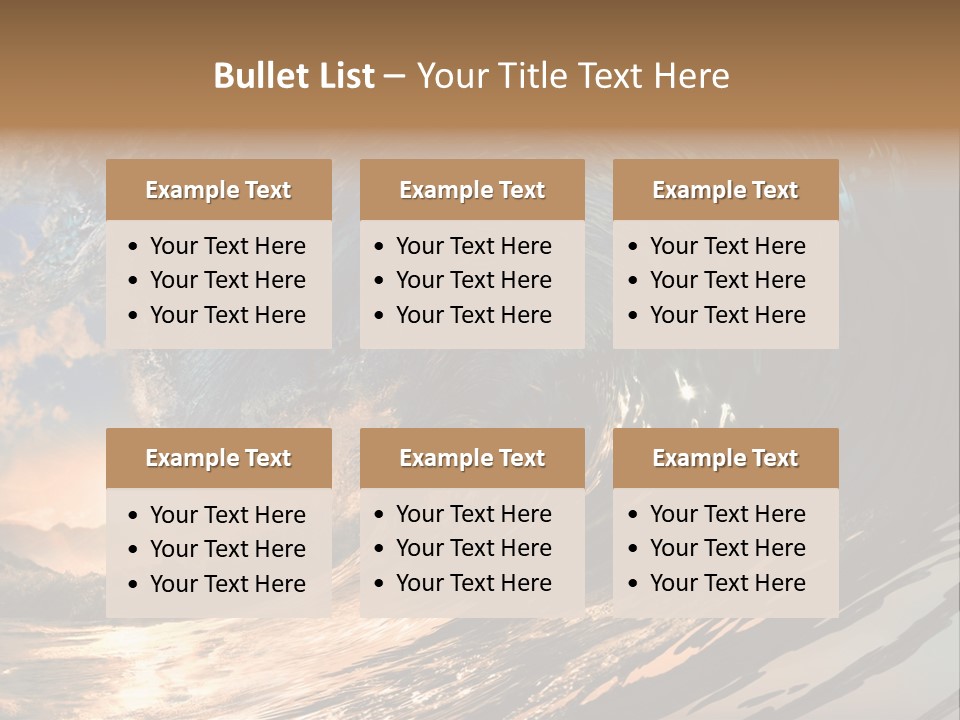 Coast Ripple Horizontal PowerPoint Template