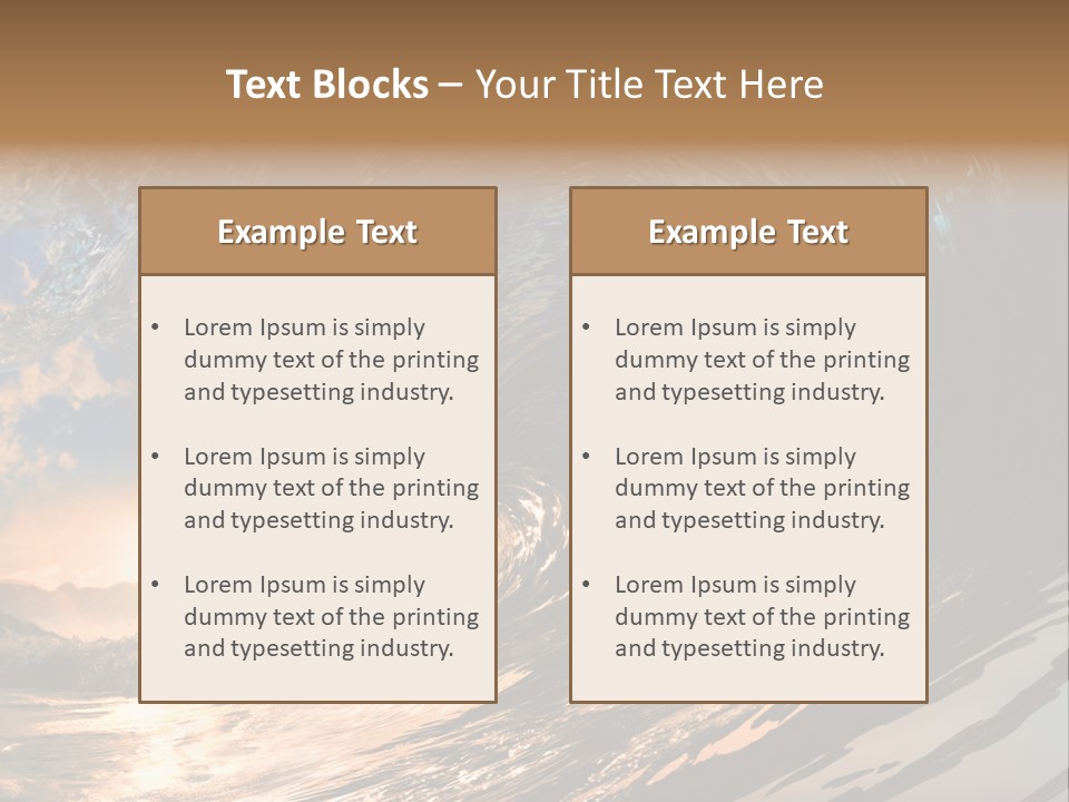 Coast Ripple Horizontal PowerPoint Template