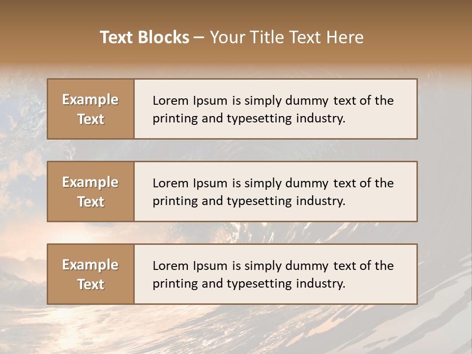 Coast Ripple Horizontal PowerPoint Template