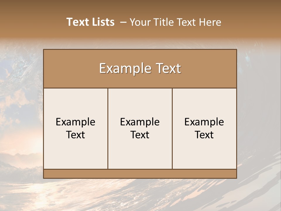 Coast Ripple Horizontal PowerPoint Template