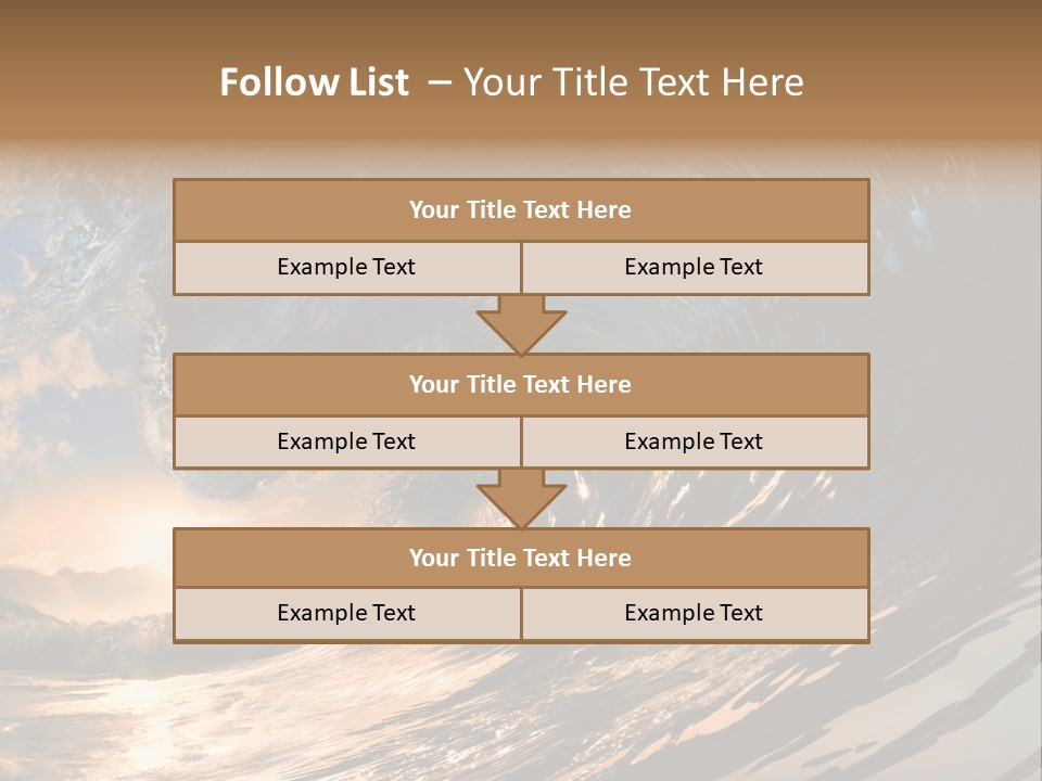 Coast Ripple Horizontal PowerPoint Template
