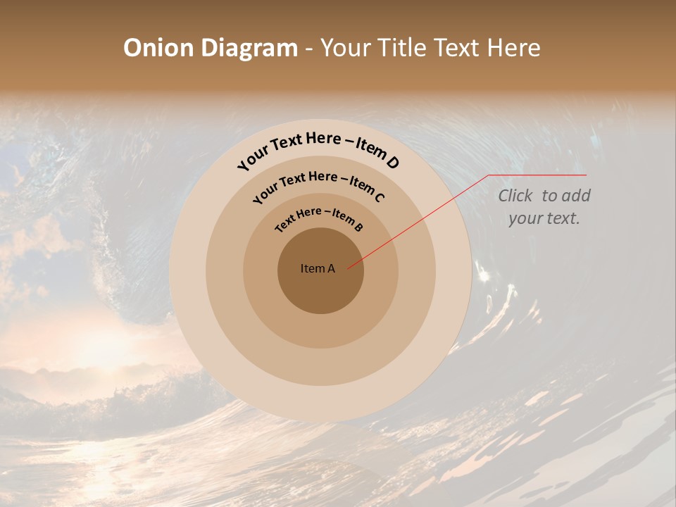 Coast Ripple Horizontal PowerPoint Template