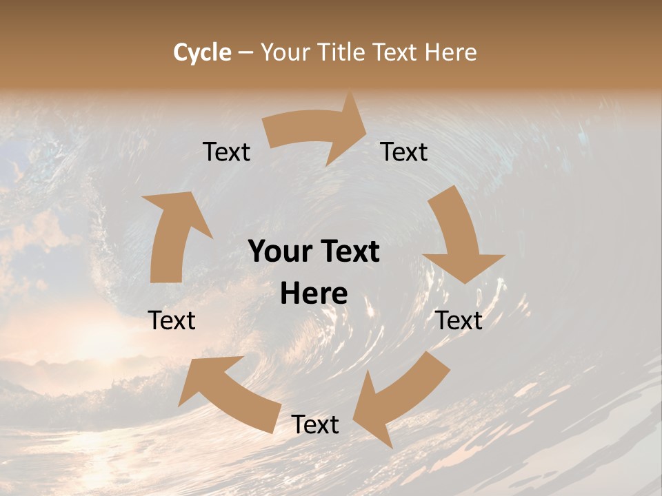 Coast Ripple Horizontal PowerPoint Template