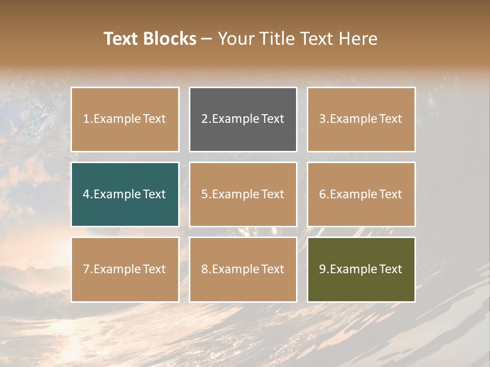 Coast Ripple Horizontal PowerPoint Template