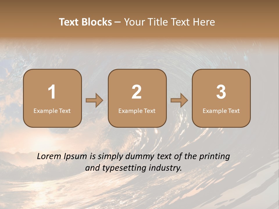 Coast Ripple Horizontal PowerPoint Template