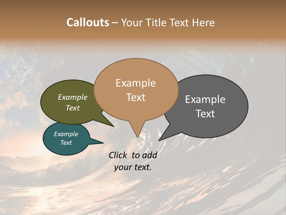 Coast Ripple Horizontal PowerPoint Template