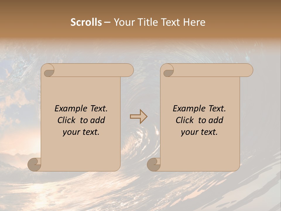 Coast Ripple Horizontal PowerPoint Template